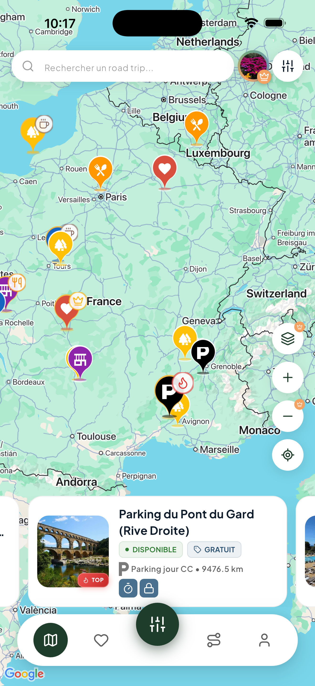 Carte interactive