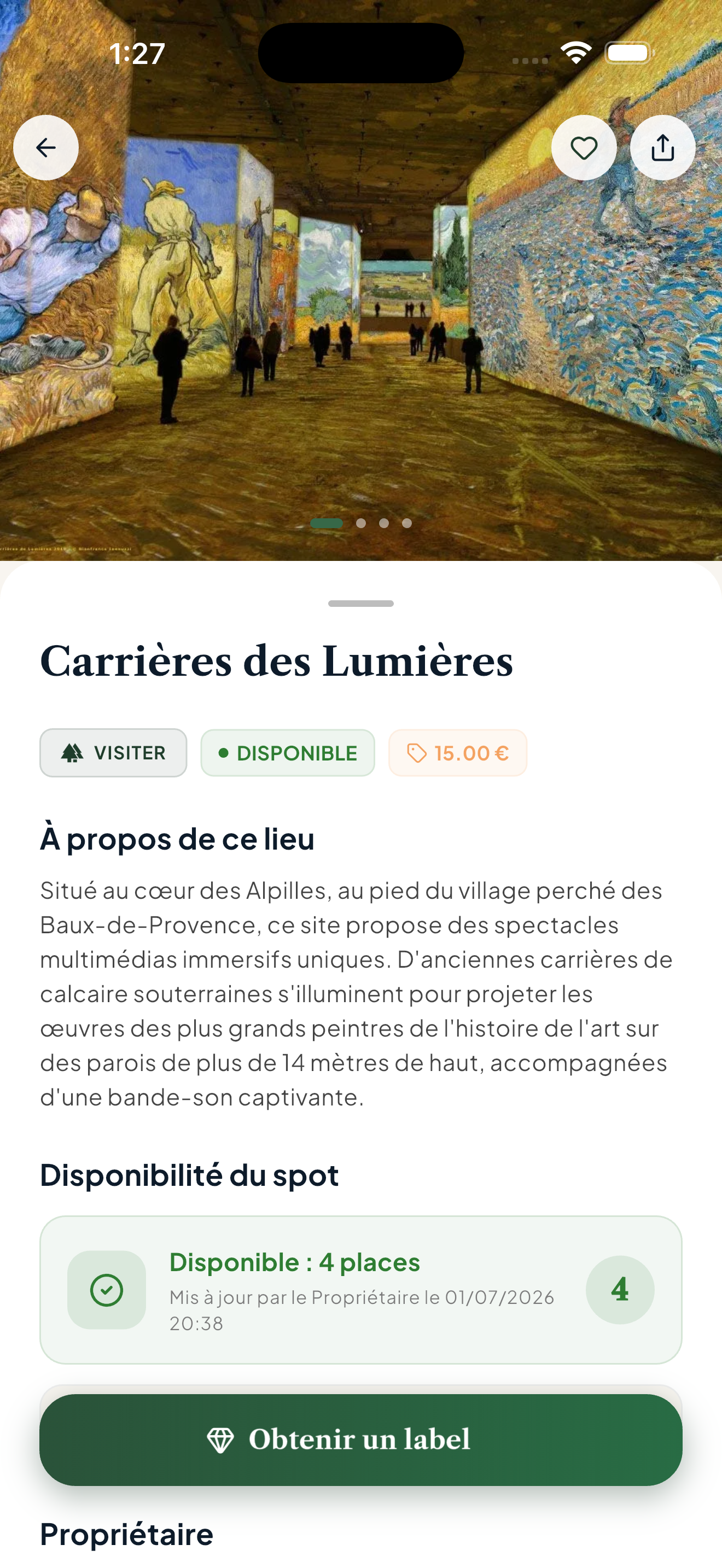 Lieu à visiter